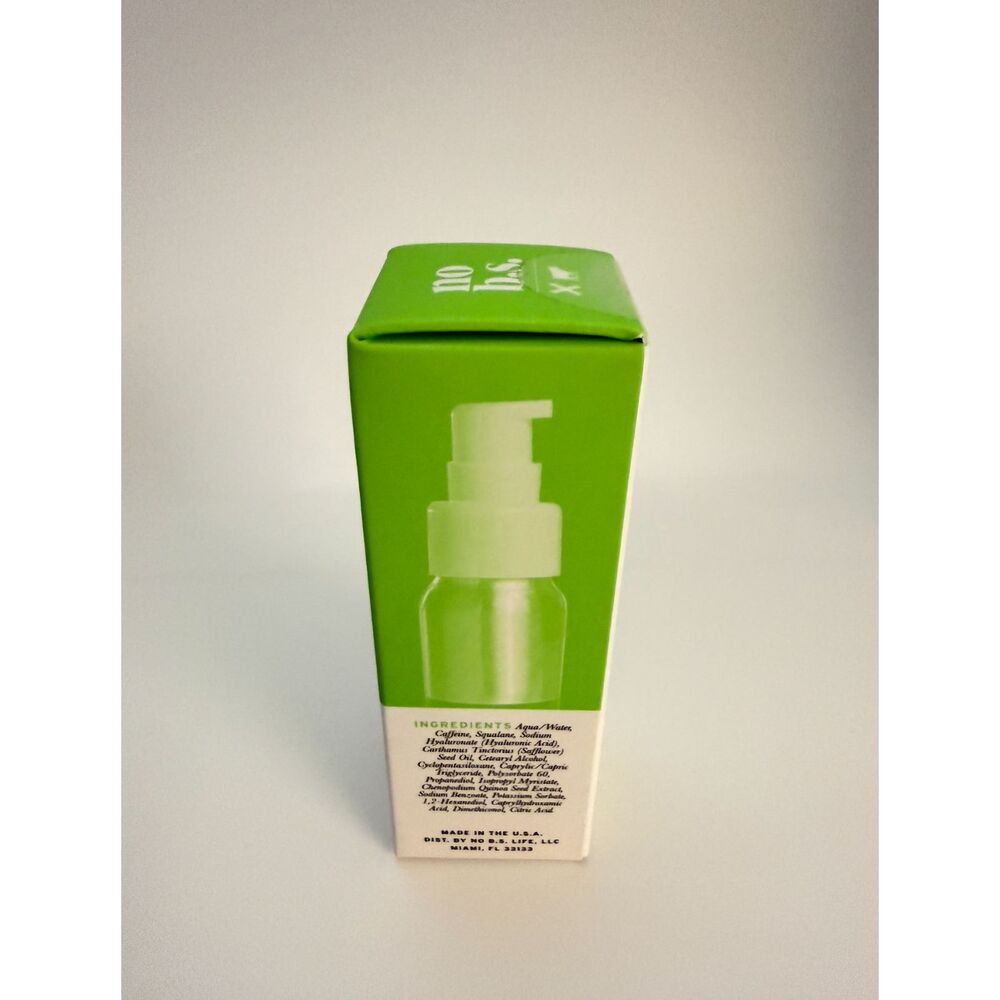 no b.s. Caffeine Eye Cream 15ml NEW Under Eye Skincare